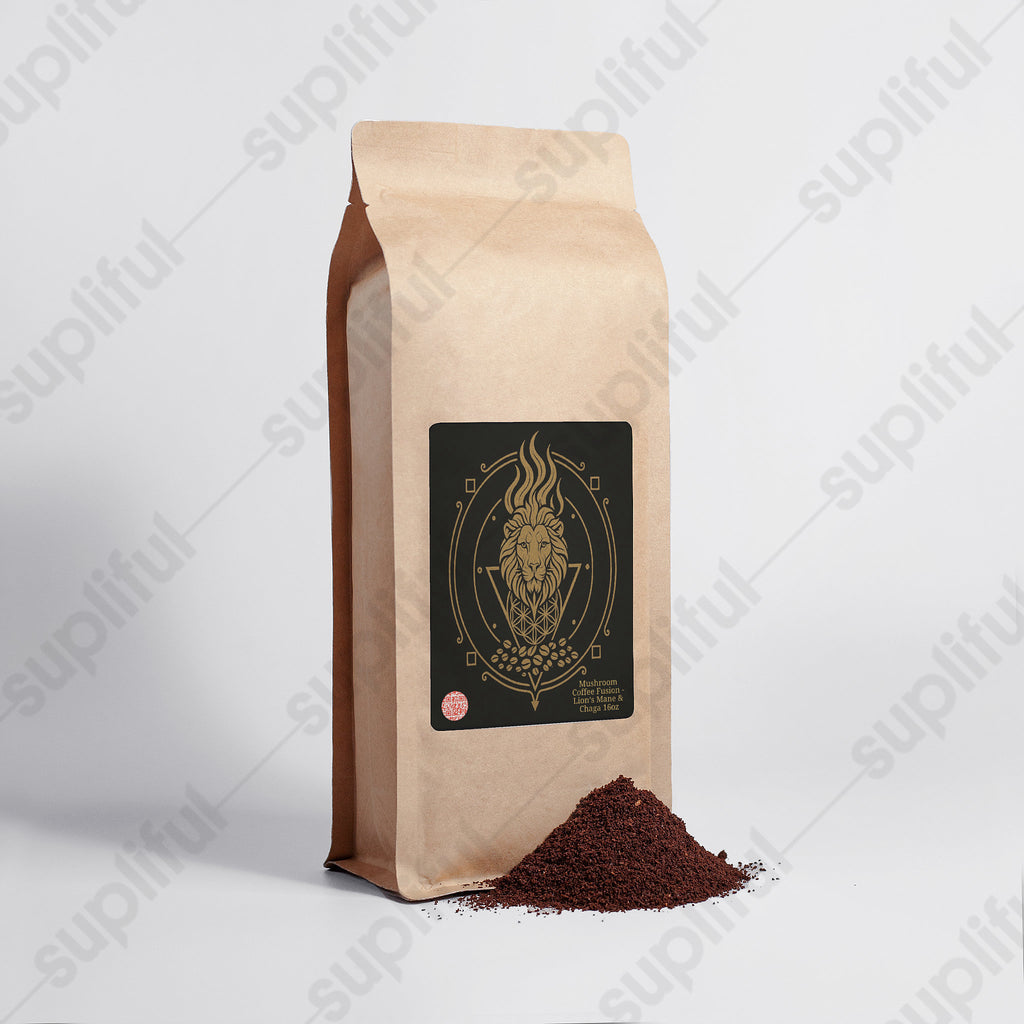 Mushroom Coffee Fusion - Lion’s Mane & Chaga 16oz